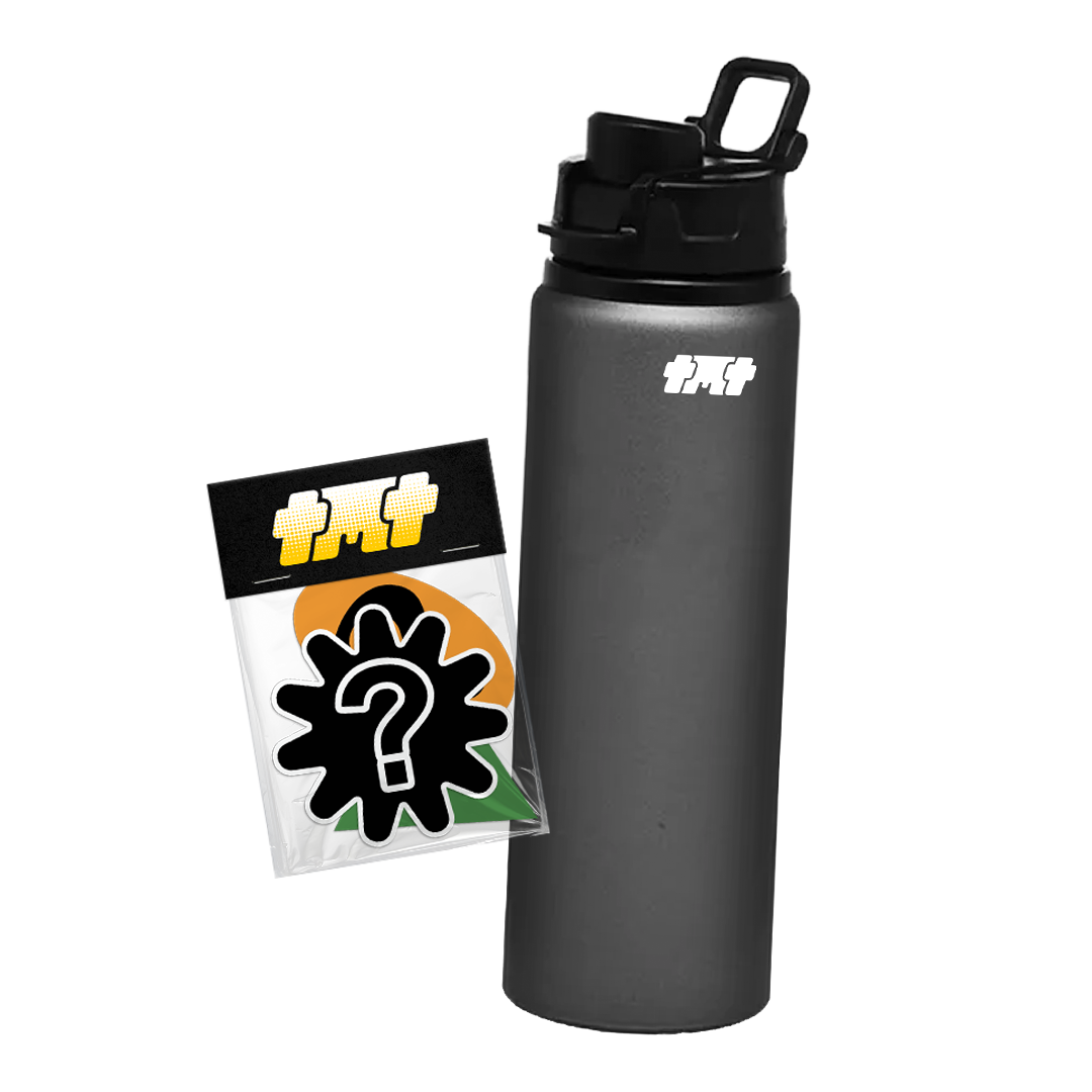 Thirsty Time Bottle + Sticker Pack Bundle